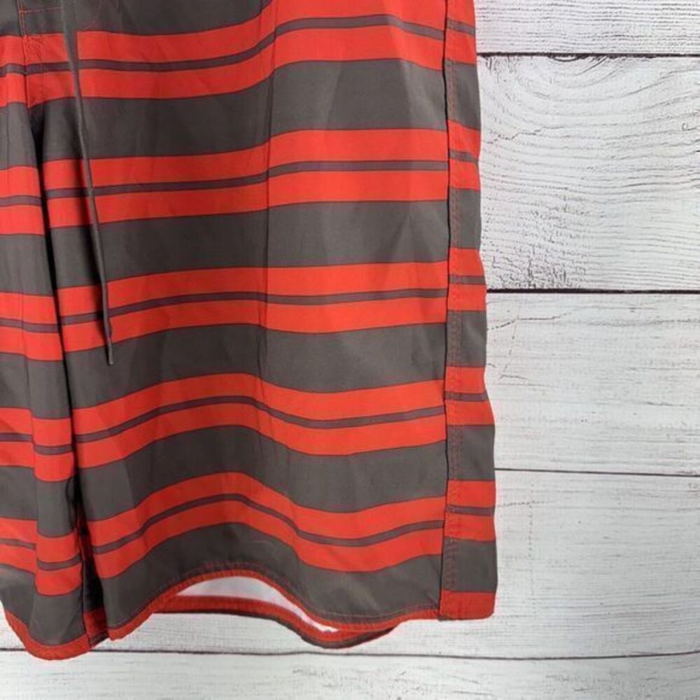 The North Face Brown and Orange Stripped Board Shorts Swim Trunks, Men’s Size 38 - Picture 5 of 8